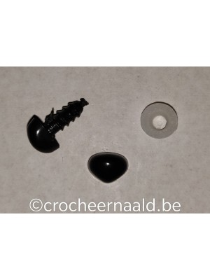 Veiligheidsneusje:  8 mm Zwart